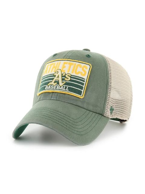47 brand czapka z daszkiem MLB Oakland Athletics Four Stroke kolor zielony B-FRSTK18BXP-BTB - zdjęcie produktu nr 1