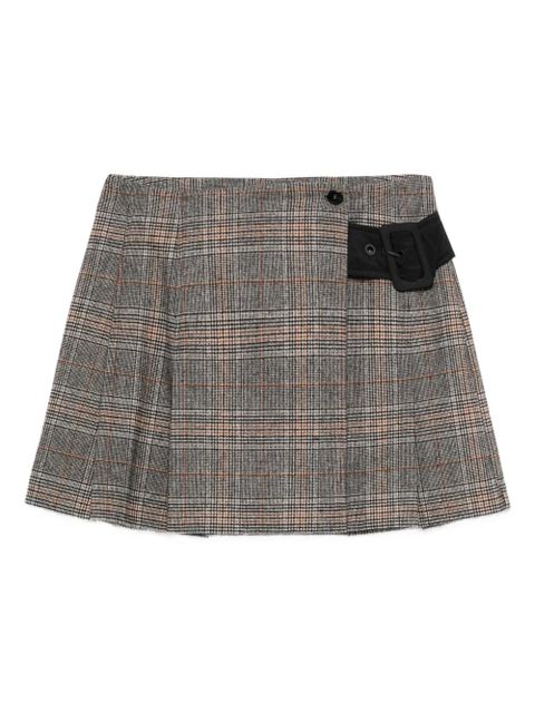 PINKO pleated check skirt - Grey - zdjęcie produktu nr 1