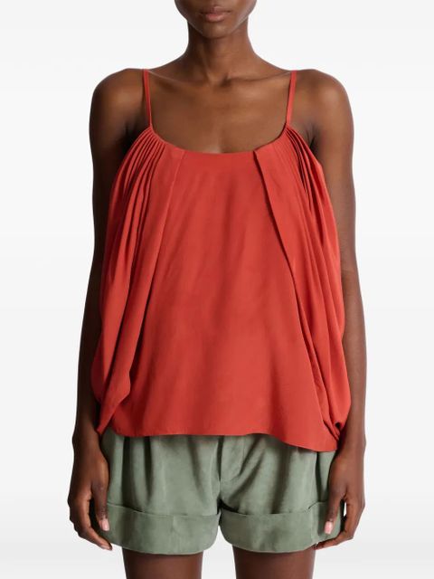 Balmain draped blouse - Red