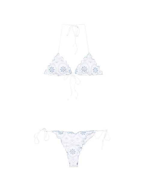 MC2 Saint Barth Sagitami broderie-anglaise bikini - White - zdjęcie produktu nr 1