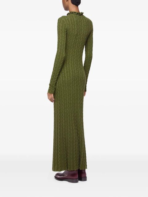 Rabanne wool maxi dress - Green