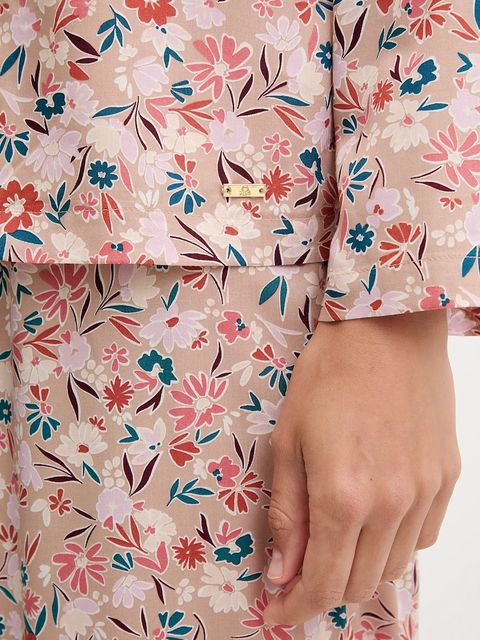 United Colors of Benetton piżama damska kolor pomarańczowy 4W313P00U