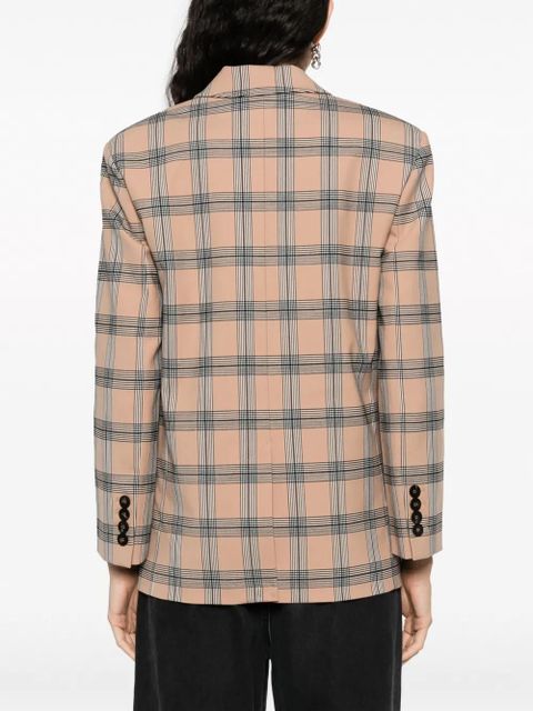 ZIMMERMANN Luminosity checked double-breasted blazer - Neutrals