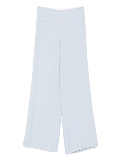 SANDRO sequin-striped trousers - Blue - zdjęcie produktu nr 1