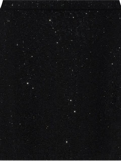 Alexander Wang rhinestone-embellished mini skirt - Black