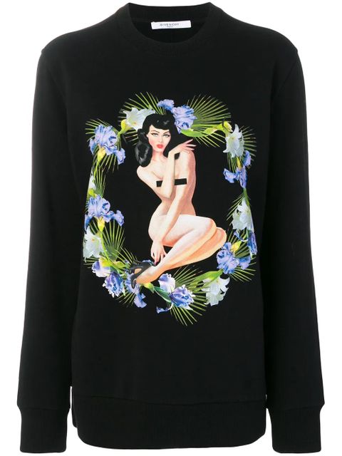 Givenchy pin-up Birds of Paradise print sweatshirt - Black - zdjęcie produktu nr 1