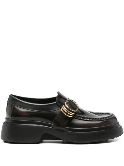 Tod's buckle-detail platform loafers - Black - zdjęcie produktu nr 1