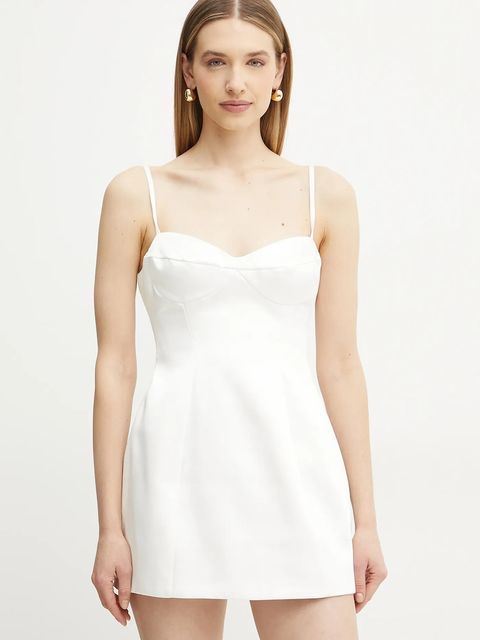 Bardot sukienka kolor biały mini prosta 59817DB - zdjęcie produktu nr 1