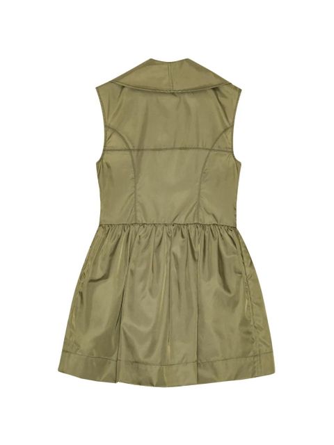 GANNI collared zipped mini dress - Green - zdjęcie produktu nr 2