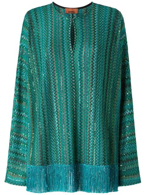 Missoni zigzag-print blouse - Green - zdjęcie produktu nr 1
