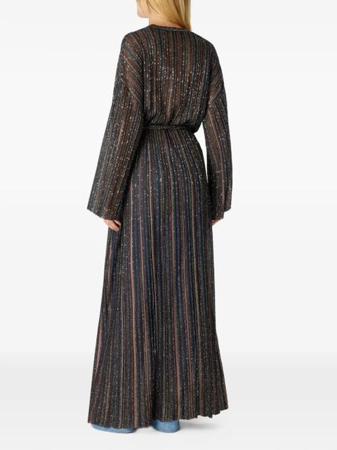 Missoni belted striped cardi coat - Black