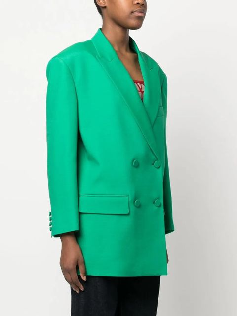 Valentino Garavani Crepe Couture double-breasted blazer - Green