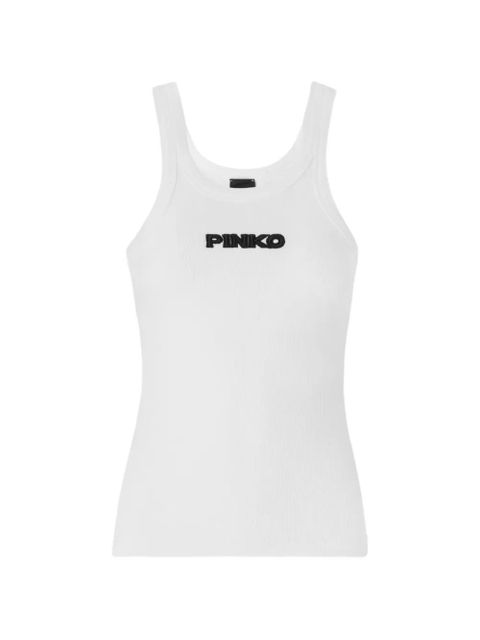 PINKO ribbed tank top - White - zdjęcie produktu nr 1