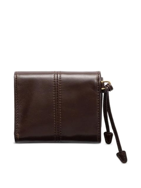 Prada small snap-closure leather wallet - Brown