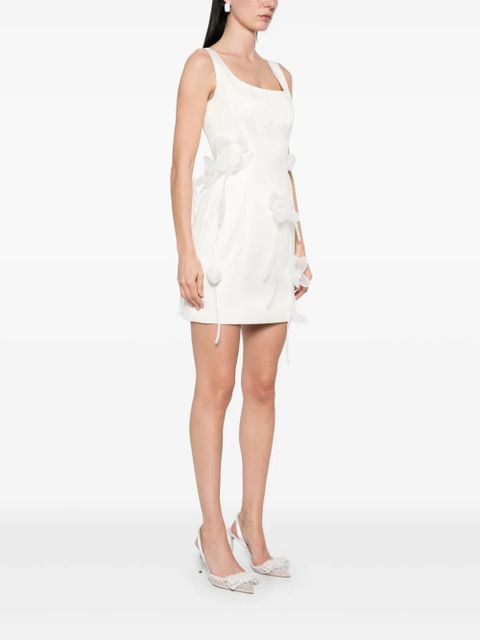 ROTATE BIRGER CHRISTENSEN 3D lily mini dress - White