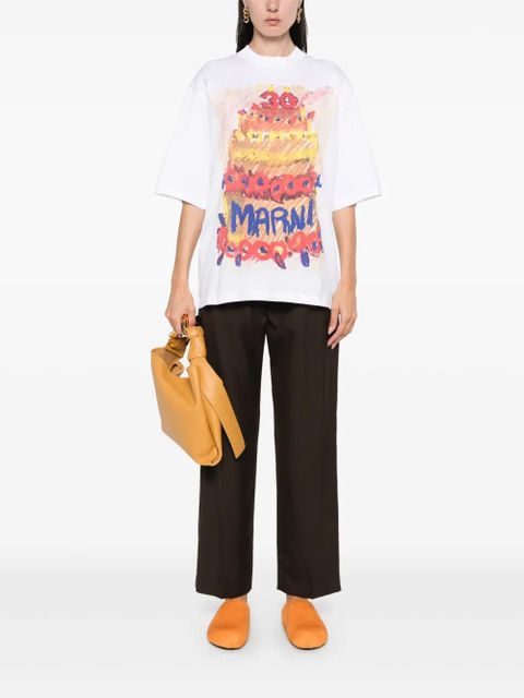 Marni pleat-detail trousers - Brown