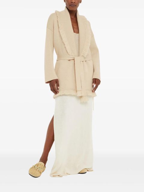 Alanui Finest single-breasted coat - Neutrals