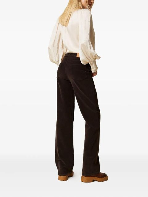 TWINSET five-pocket corduroy jeans - Black