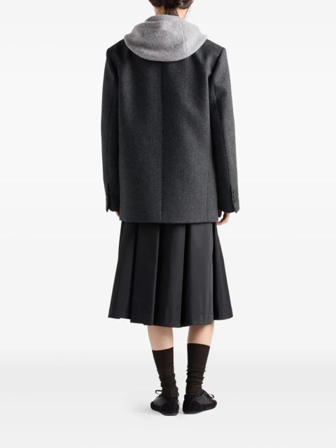 Prada belted pleated skirt - Black - zdjęcie produktu nr 2