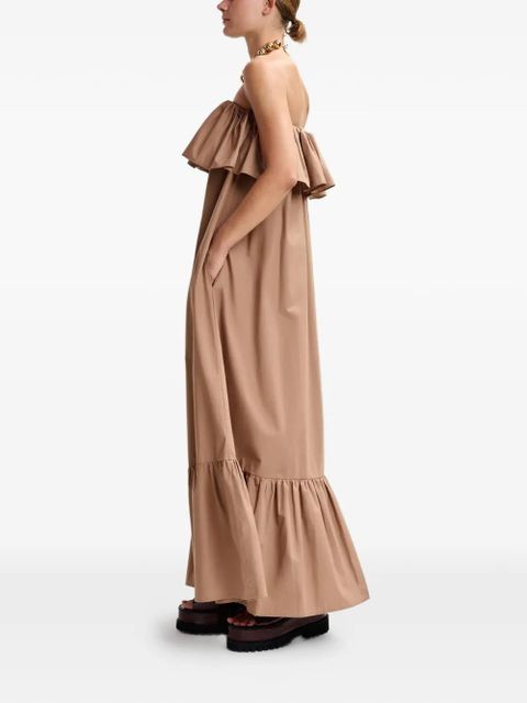 Essentiel Antwerp Joyce ruffled dress - Brown