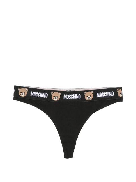 Moschino logo-waistband thongs (set of three) - Pink - zdjęcie produktu nr 2