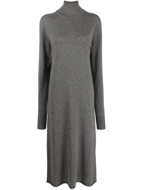 Jil Sander high-neck cashmere knitted dress - Grey - zdjęcie produktu nr 1