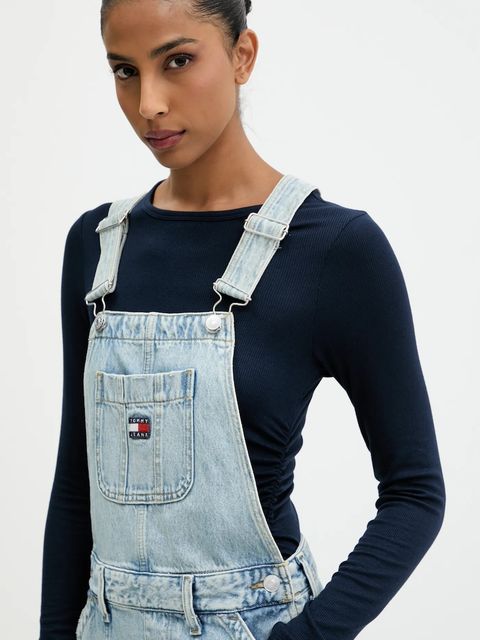 Tommy Jeans sukienka jeansowa kolor niebieski mini rozkloszowana DW0DW22149