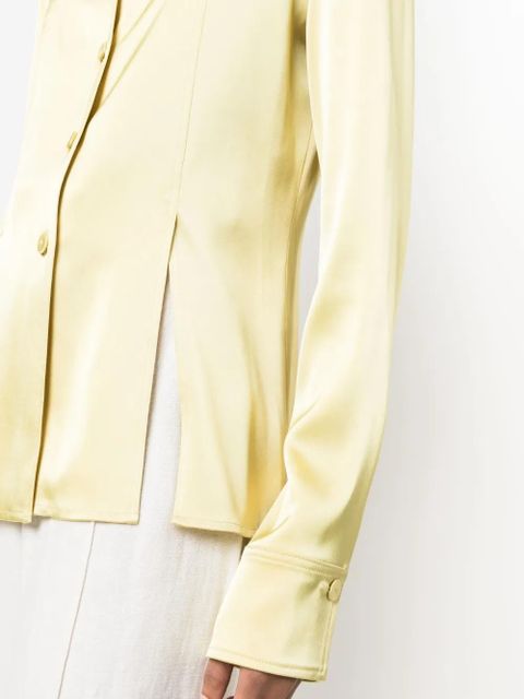 Nanushka oversize-collar long-sleeve shirt - Yellow - zdjęcie produktu nr 2