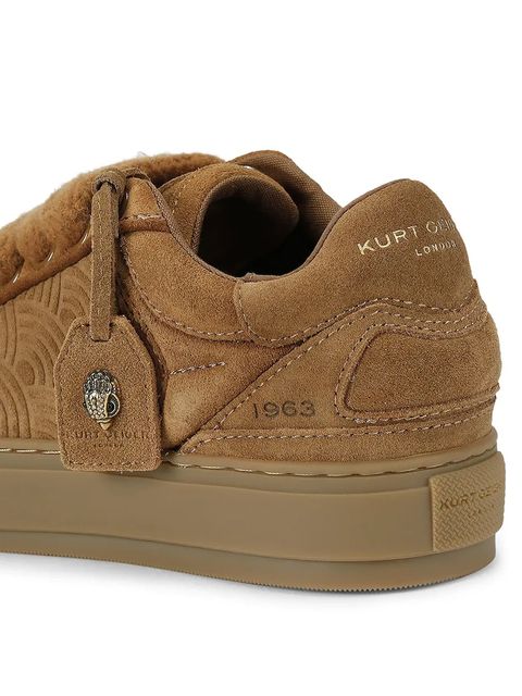 Kurt Geiger London sneakersy zamszowe Southbank Tag damskie kolor brązowy 493348209