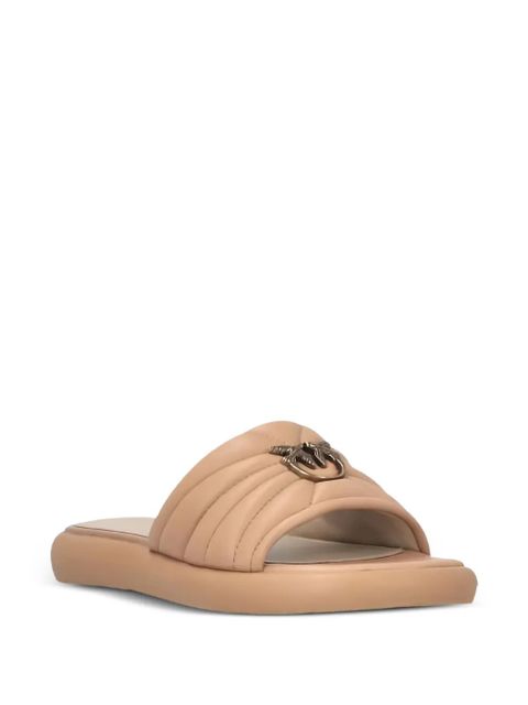 PINKO Fiona leather slip-on sandals - Neutrals - zdjęcie produktu nr 2