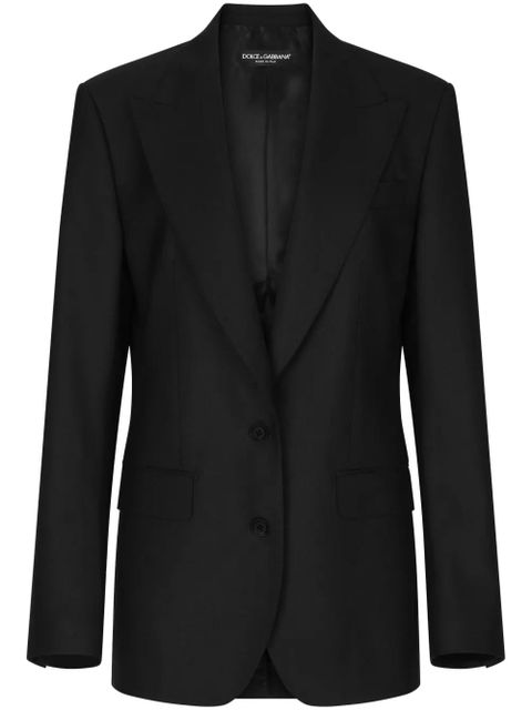 Dolce & Gabbana single-breasted virgin wool blazer - Black - zdjęcie produktu nr 1