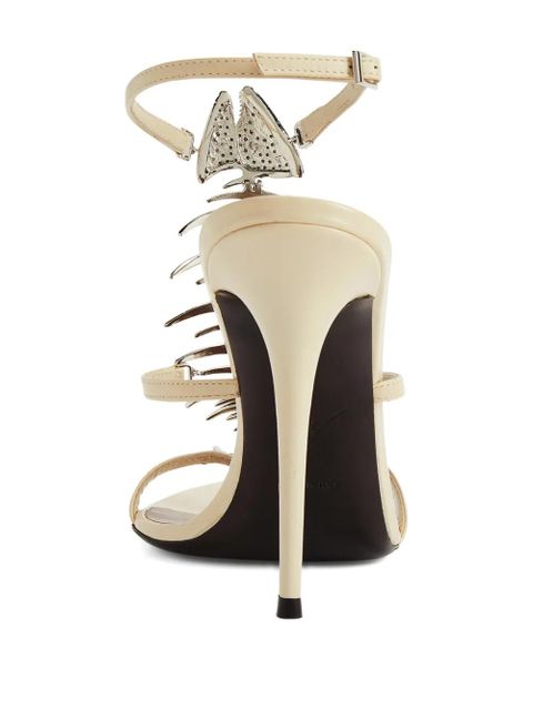Giuseppe Zanotti Slim 2.0 fishbone-motif sandals - Neutrals - zdjęcie produktu nr 2