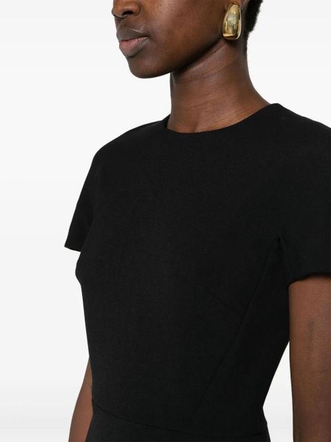 Victoria Beckham T-shirt fitted dress - Black