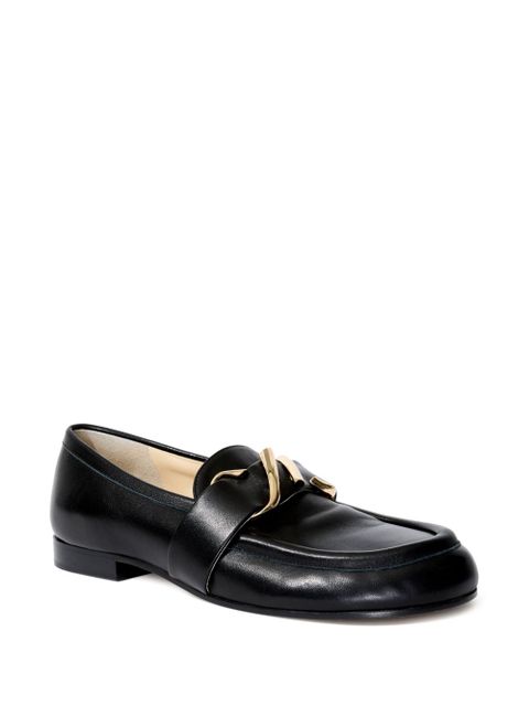 Proenza Schouler monogram-plaque leather loafers - Black - zdjęcie produktu nr 2