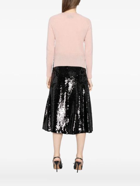 Simone Rocha embellished cashmere cardigan - Pink - zdjęcie produktu nr 2