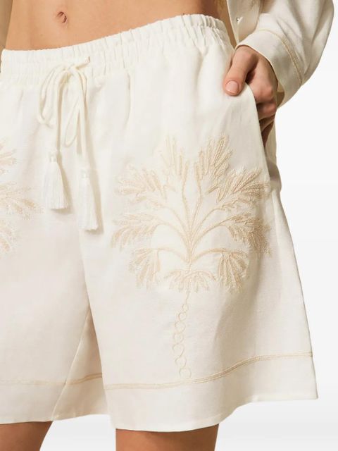 TWINSET drawstring-fastening shorts - Neutrals