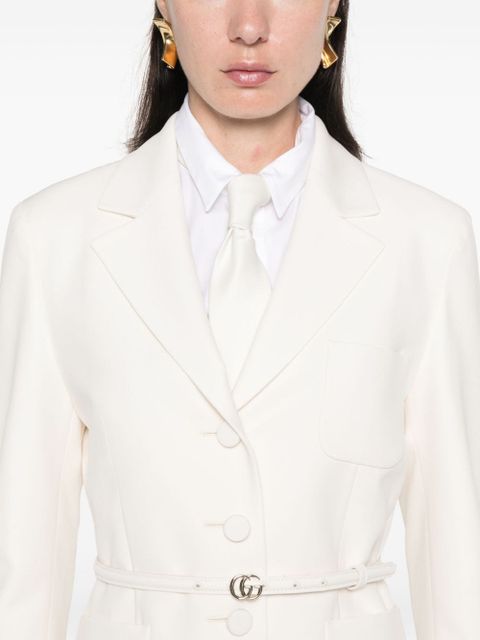 Gucci belted blazer - White