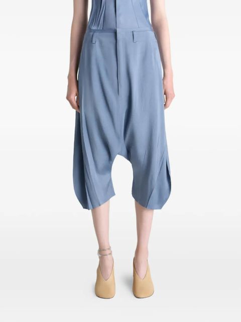 LEMAIRE pleated dropped bermuda shorts - Blue - zdjęcie produktu nr 2