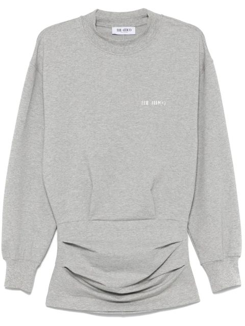 The Attico logo-appliqué mini dress - Grey - zdjęcie produktu nr 1