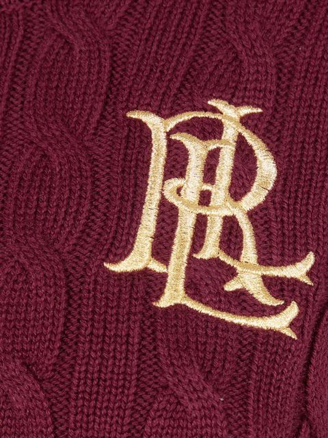 Lauren Ralph Lauren button-trim logo-detail sweater - Red