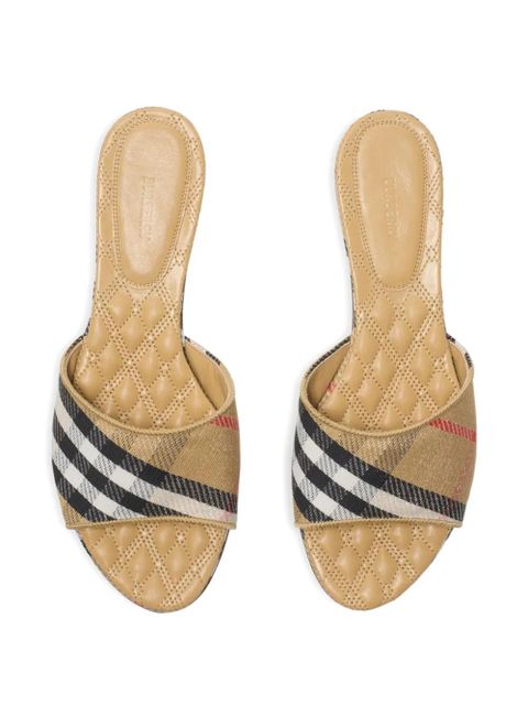 Burberry Sloane check-pattern sandals - Neutrals