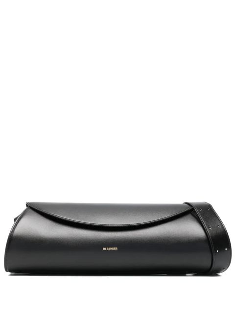 Jil Sander large Cannolo leather shoulder bag - Black - zdjęcie produktu nr 1