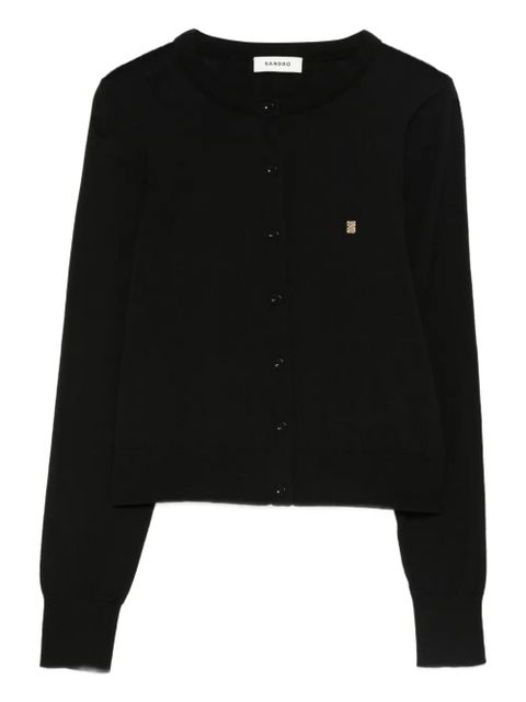 SANDRO round-neck cardigan - Black - zdjęcie produktu nr 1