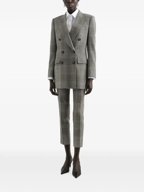 Dolce & Gabbana low-rise glen plaid trousers - Black - zdjęcie produktu nr 2