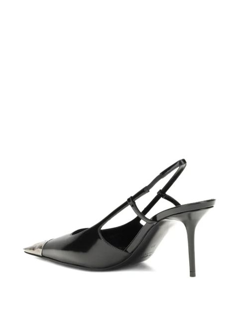 Saint Laurent 75mm pointed-toe slingback pumps - Black