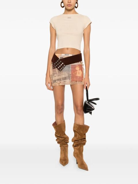 Jean Paul Gaultier ribbed short-sleeve T-shirt - Neutrals - zdjęcie produktu nr 2