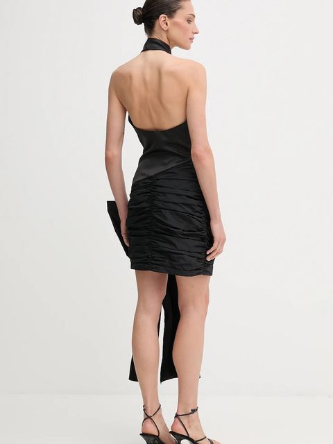 Rotate sukienka kolor czarny mini dopasowana 114519100