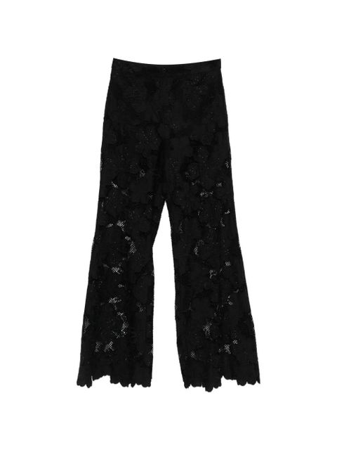 SANDRO floral-lace trousers - Black - zdjęcie produktu nr 1