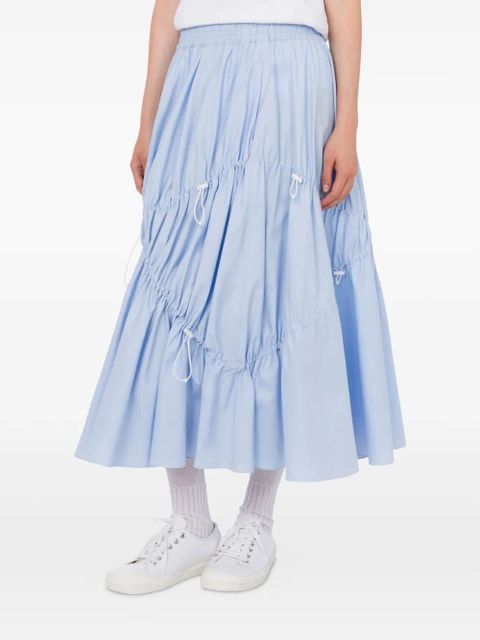 Moschino elastic-waist gathered skirt - Blue