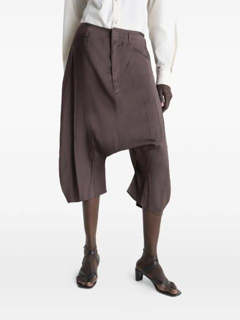 LEMAIRE pleated bermuda shorts - Brown